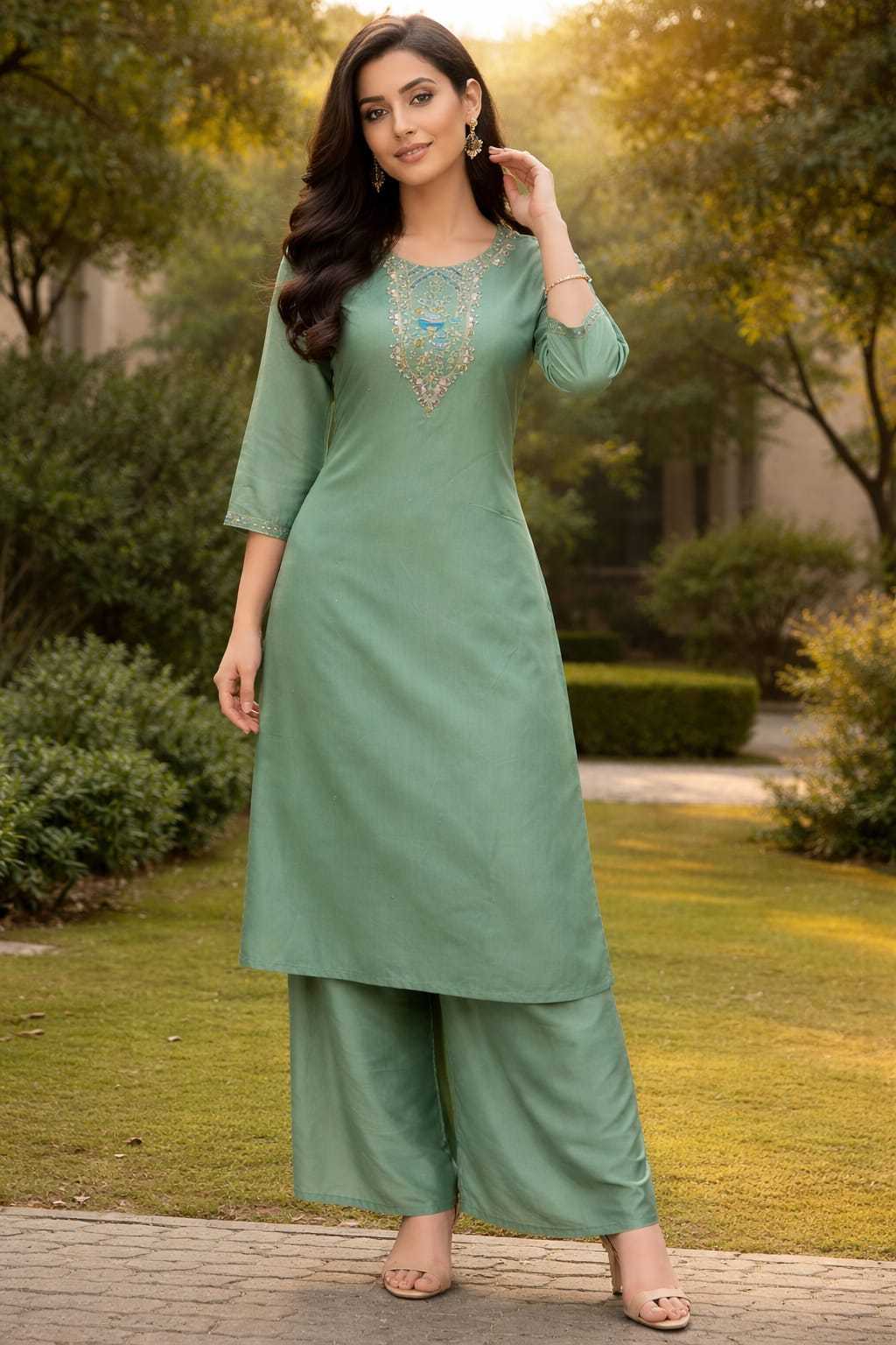 GATI-1 IS CHANDERI DIABLE FABRIC ITS FEEL MORE SMOOTH AND COMFORTABLE IN SUMMER