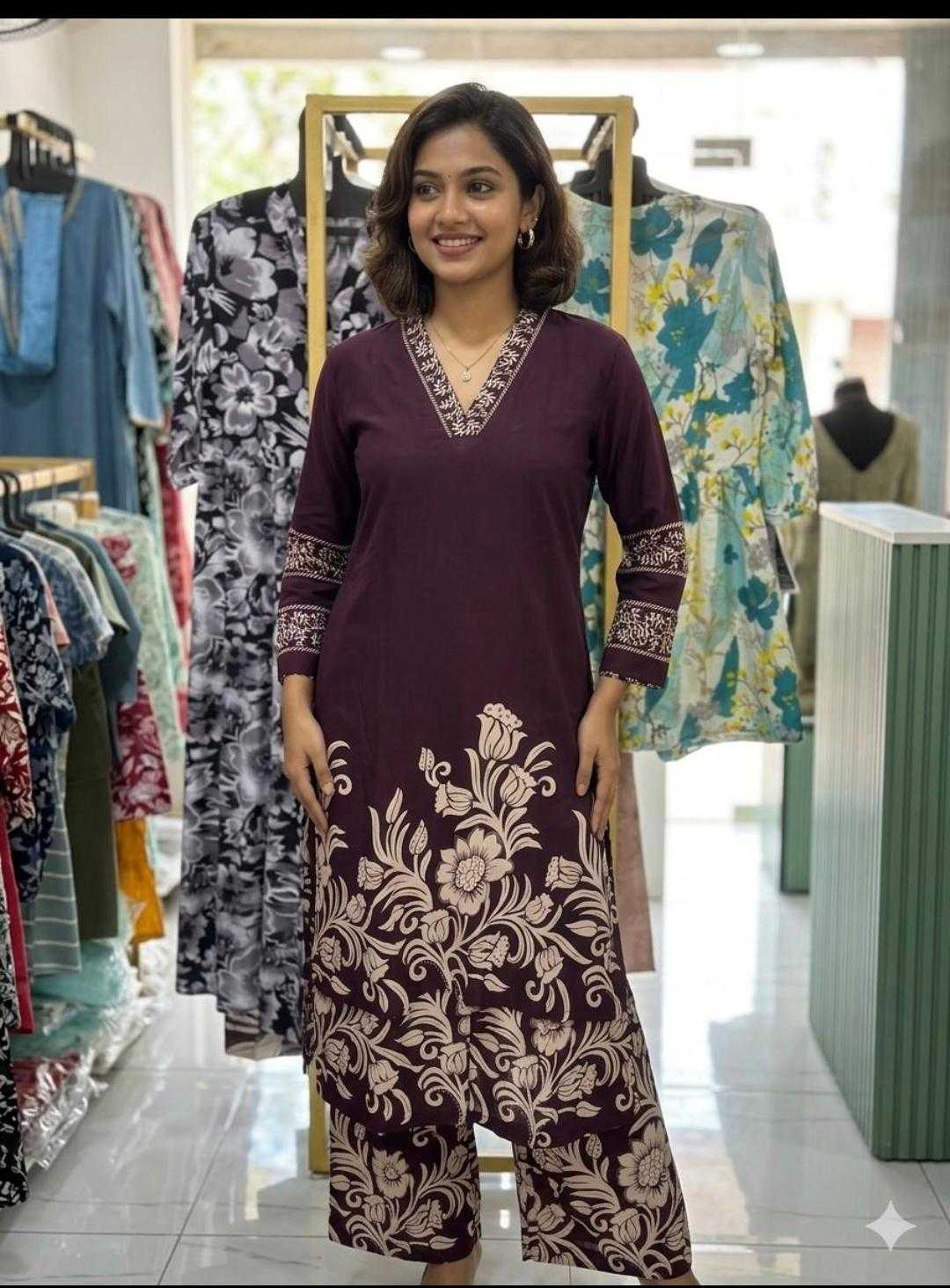  INDIAN CULTURE LAUNCH RIWAAJ -1 HEAVY REYON DAMAN PRINT WTH PLAZZO WHOLESALE IN SURAT