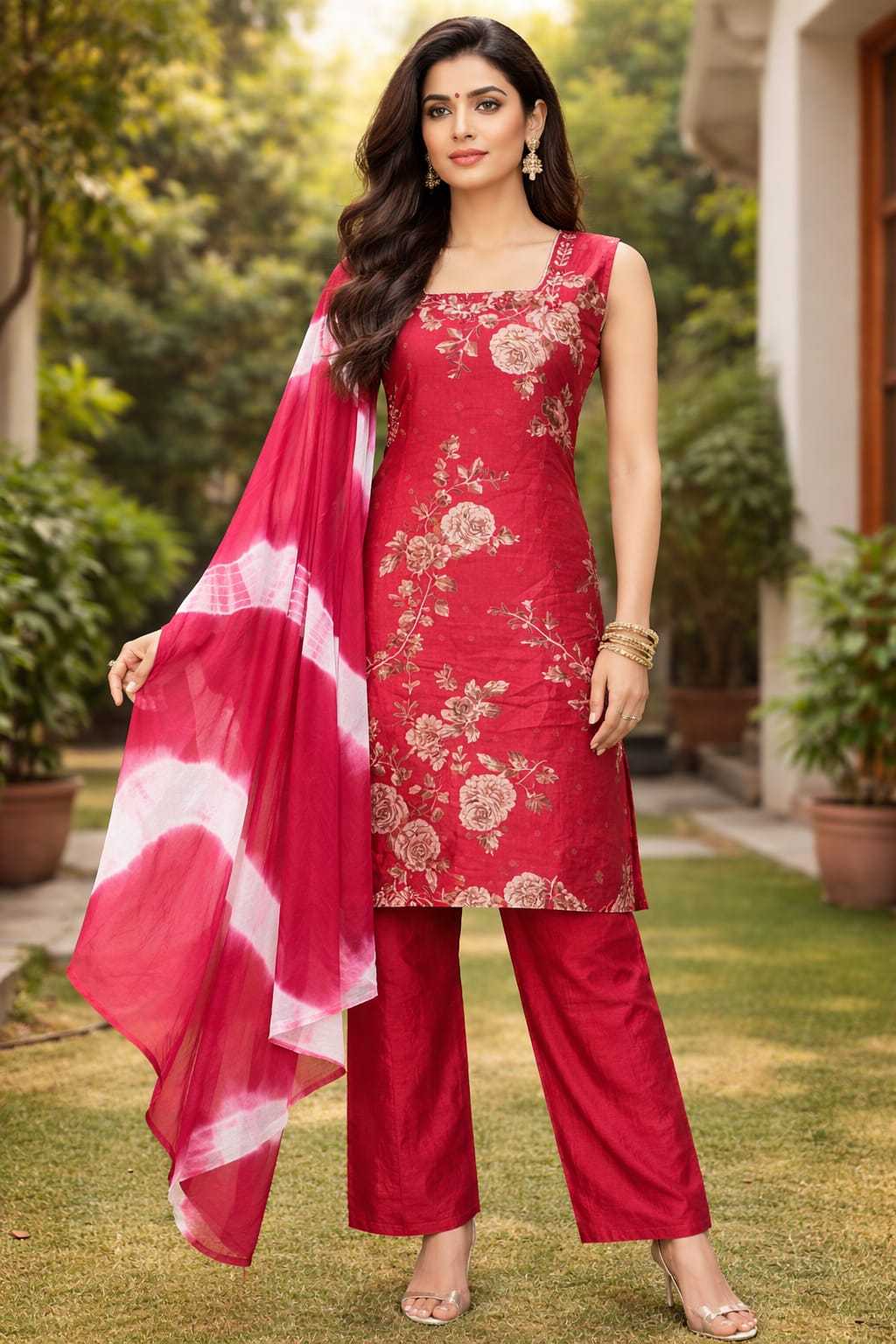 VMORA TRENDZ LAUNCH NOOR-4 WESTERN 3PCS AND NECK WORK IN WHOLESALE