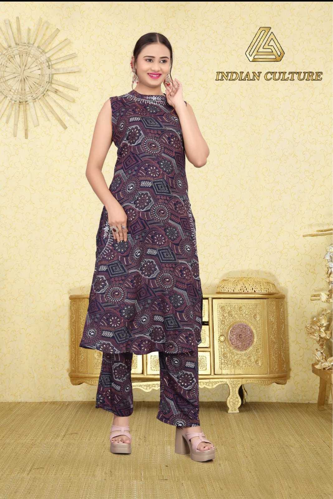 VMORA TRENDZ LAUNCHING A . ANOKHI  SYTLES BOAT NECK PATTERN REYON DISCHARGE PRINT