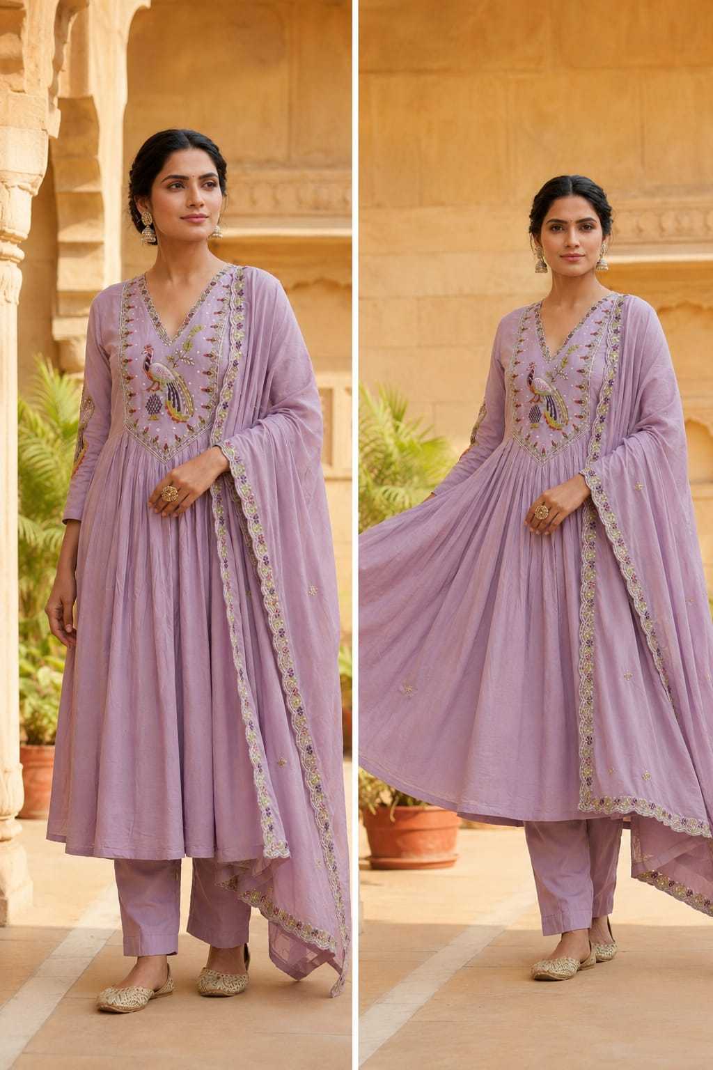 ANSHIKA 2 IS A NAIRA TYPE KURTI AND BOTTOM SET WITH DUPATTA