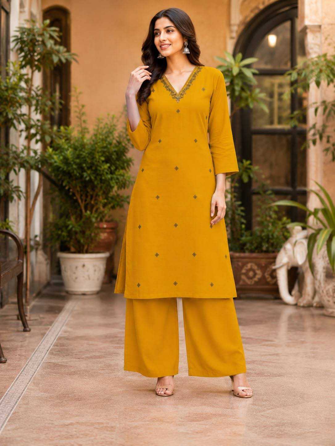 VMORA TRENDZ LAUNCH ANAYA-2 PLAZZO PAIR ONLY FOR WHOLESALE